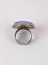 Blue Pottery Ring for Women